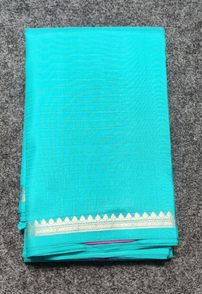 Kanchi pattu small border saree - KMP2032