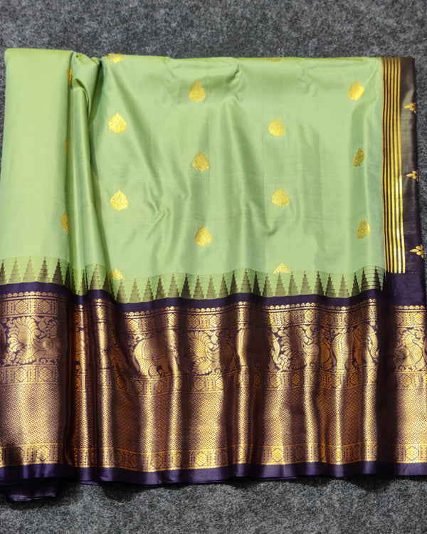 Gadwal Semi Silk Saree - GSM02