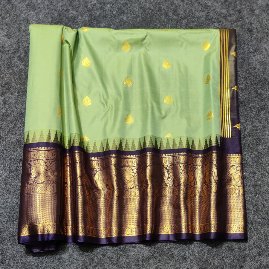 Gadwal Semi Silk Saree - GSM02