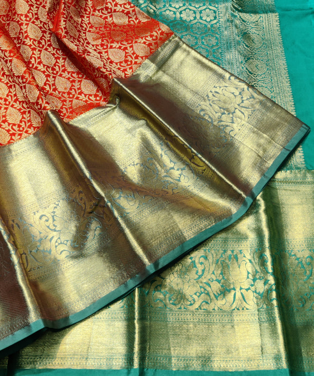 Kanchi pattu half fine Bridal Saree -HF272