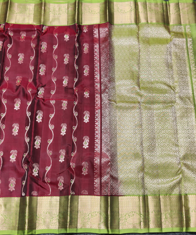 Meenakari kanchi lightweight pattu Saree - KMP309