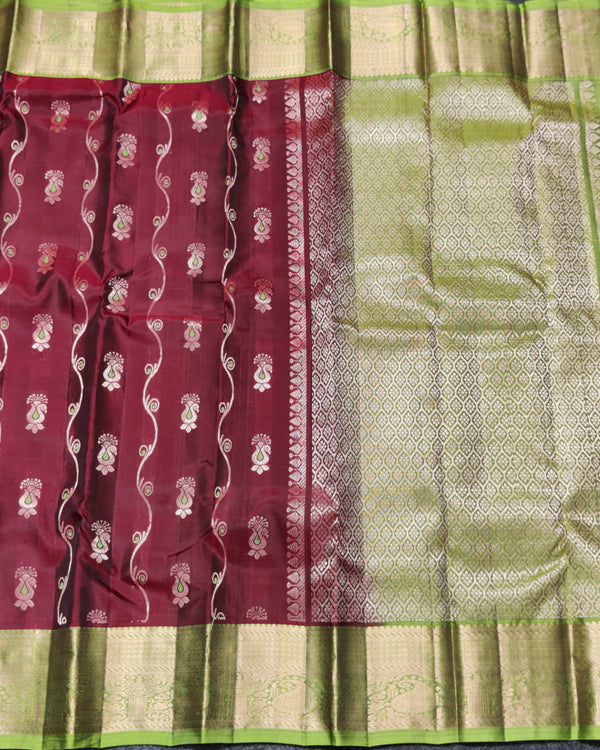 Meenakari kanchi lightweight pattu Saree - KMP309 alternate view