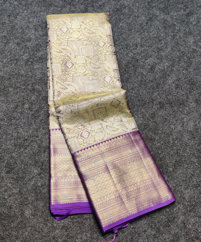 Kanchi Pattu Wedding Sarees @50% Off -KMP1951