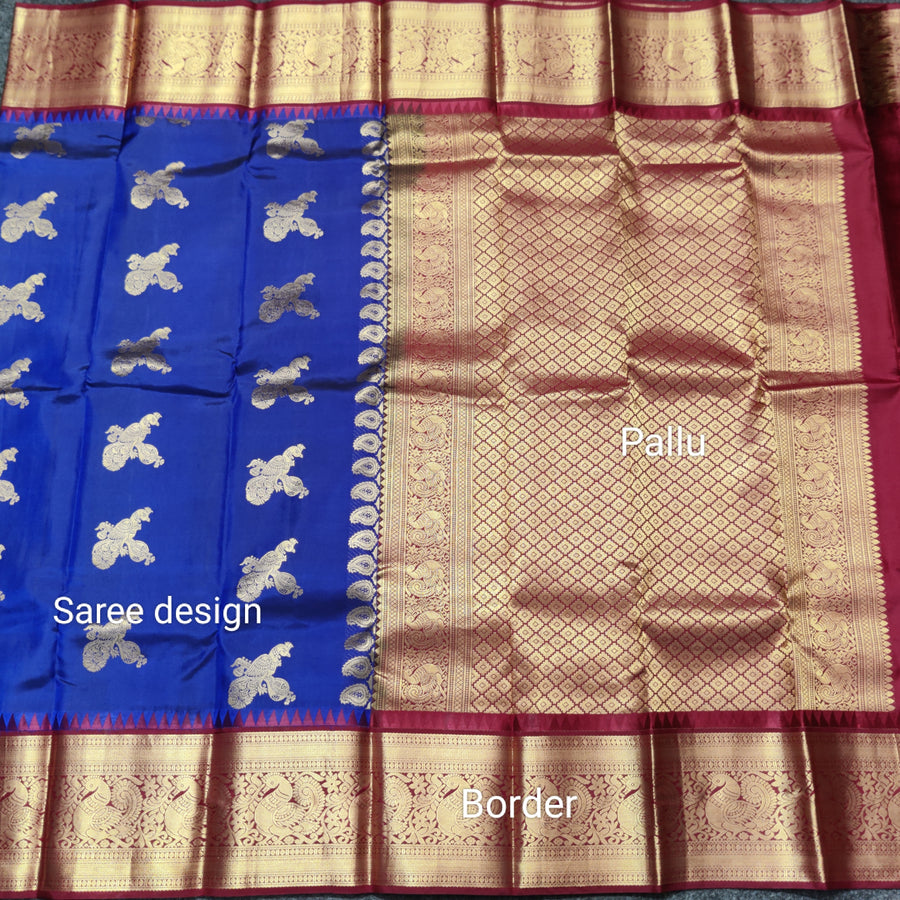 Kanchi kuttu vintage Handloom saree - KMP78