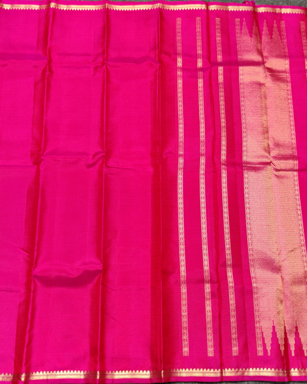 Kanchi pattu small border saree - KMP332 alternate view