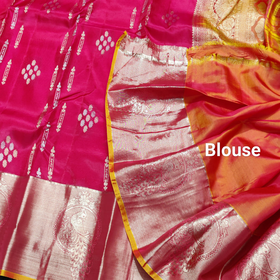 Lightweight pattu Scurt Border Saree - LWP408