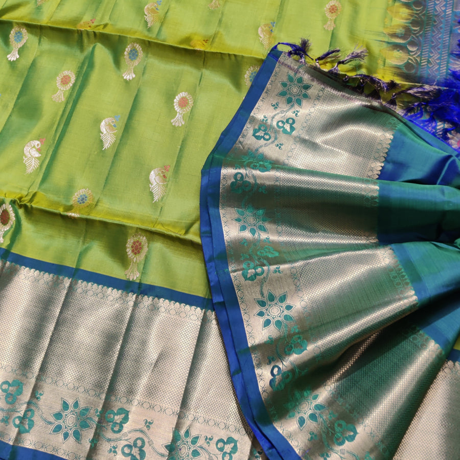 Meenakari kanchi lightweight pattu Saree - KMP113