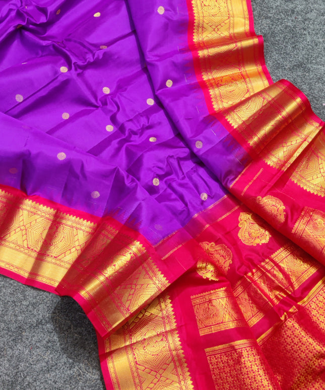 Gadwal Handloom Pure silk saree - GPS162