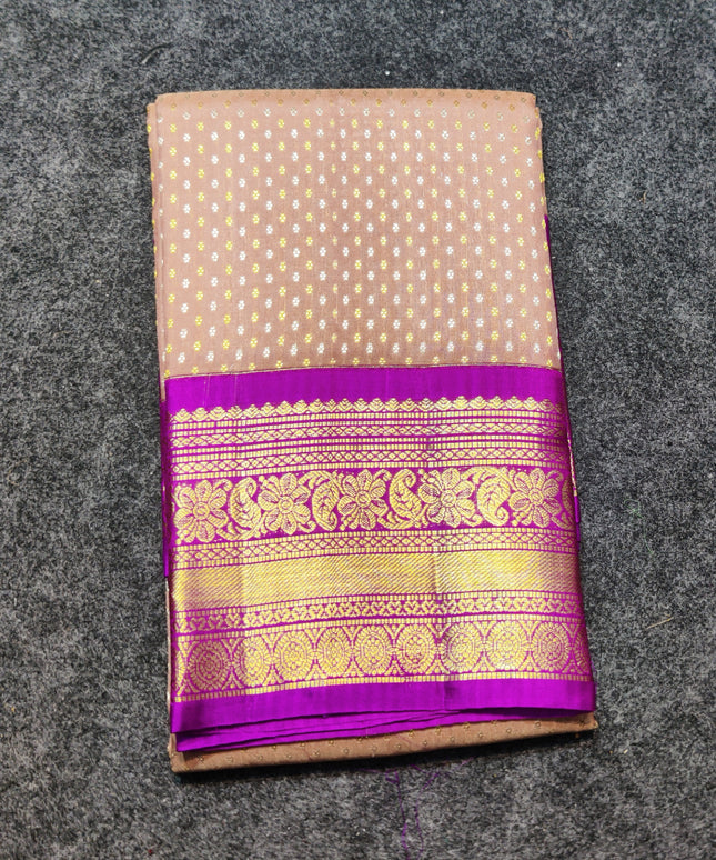 Kanchi pure kuttu border Saree - KMP1296