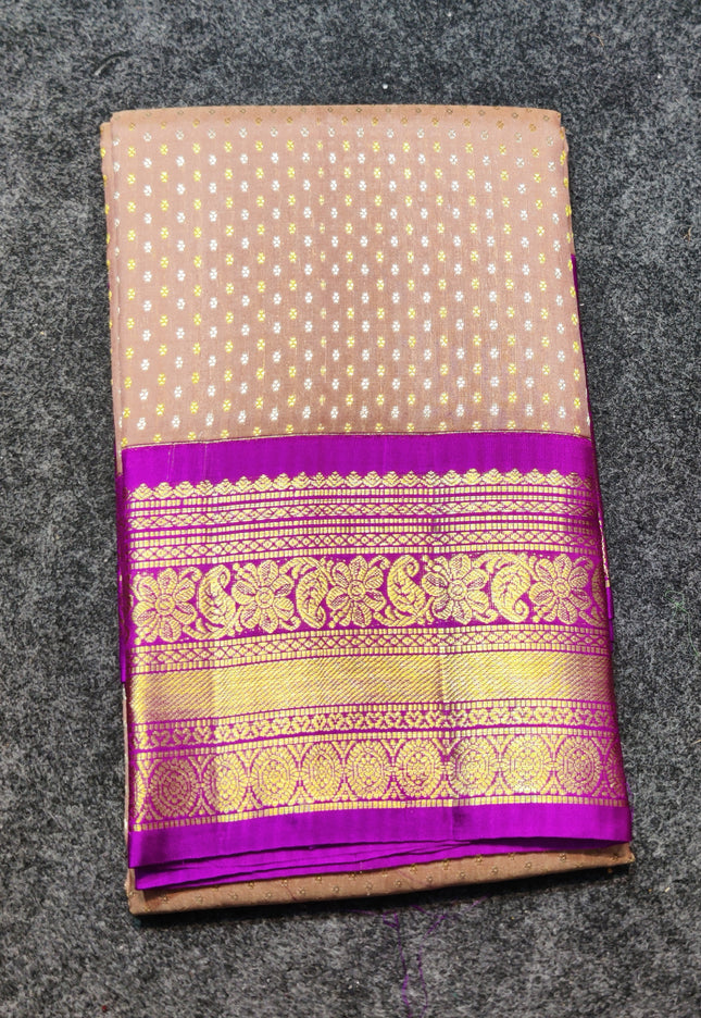 Kanchi pure kuttu border Saree - KMP1296