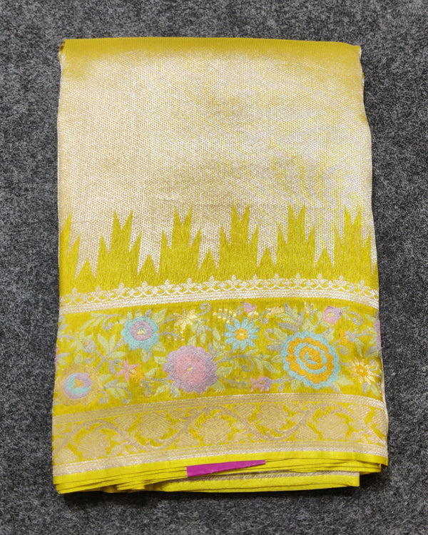 Banaras Tissue Paithani silk saree - BRS23