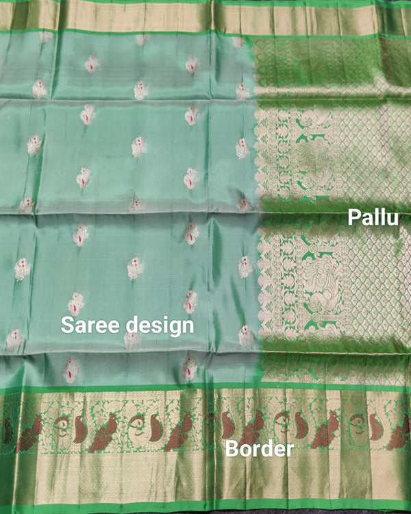 Meenakari kanchi lightweight pattu Saree - KMP146 alternate view