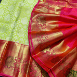 Kanchi Meenakari Brocade Pure handloom Silk Saree - KMP3205