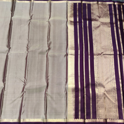 Kanchi pattu small border saree - KMP3014