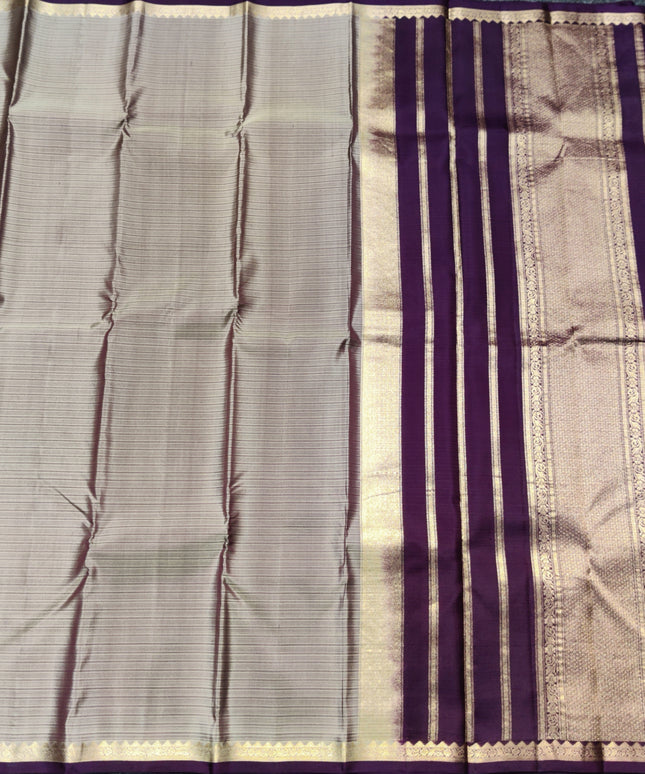 Kanchi pattu small border saree - KMP3014