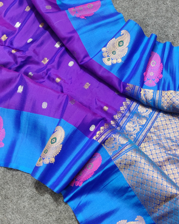 Gadwal Handloom pure silk- GPS04