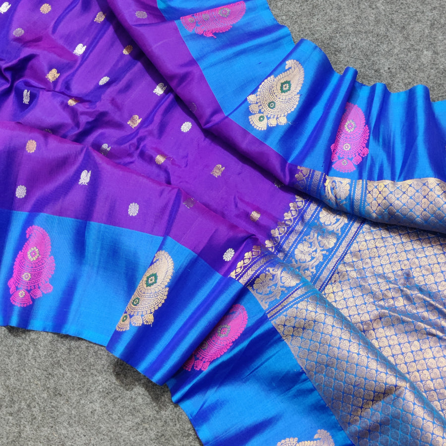 Gadwal Handloom pure silk- GPS04