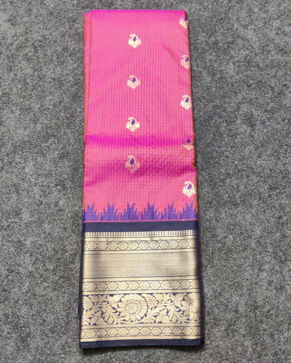 Gadwal Semi Silk Saree - GSM33