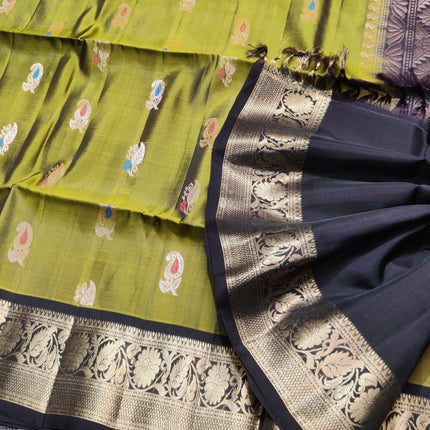 Meenakari kanchi lightweight pattu Saree - KMP3129