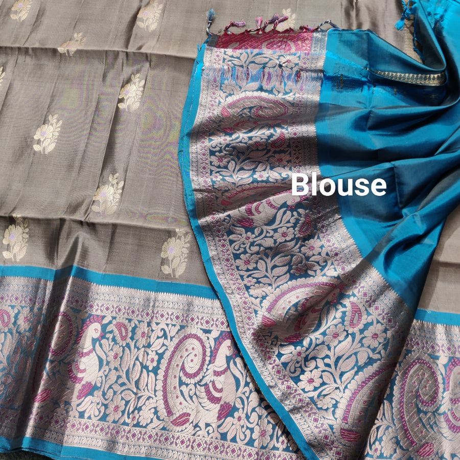 Meenakari kanchi lightweight pattu Saree - KMP144