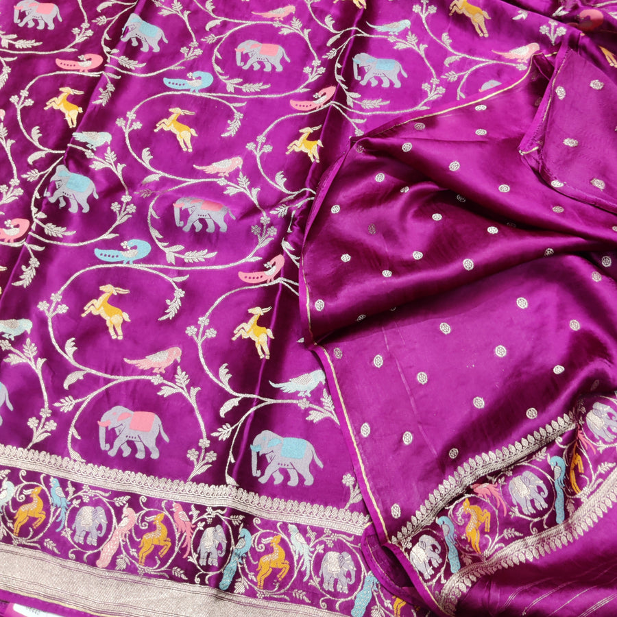 Mashru satin Silk Saree- MS48