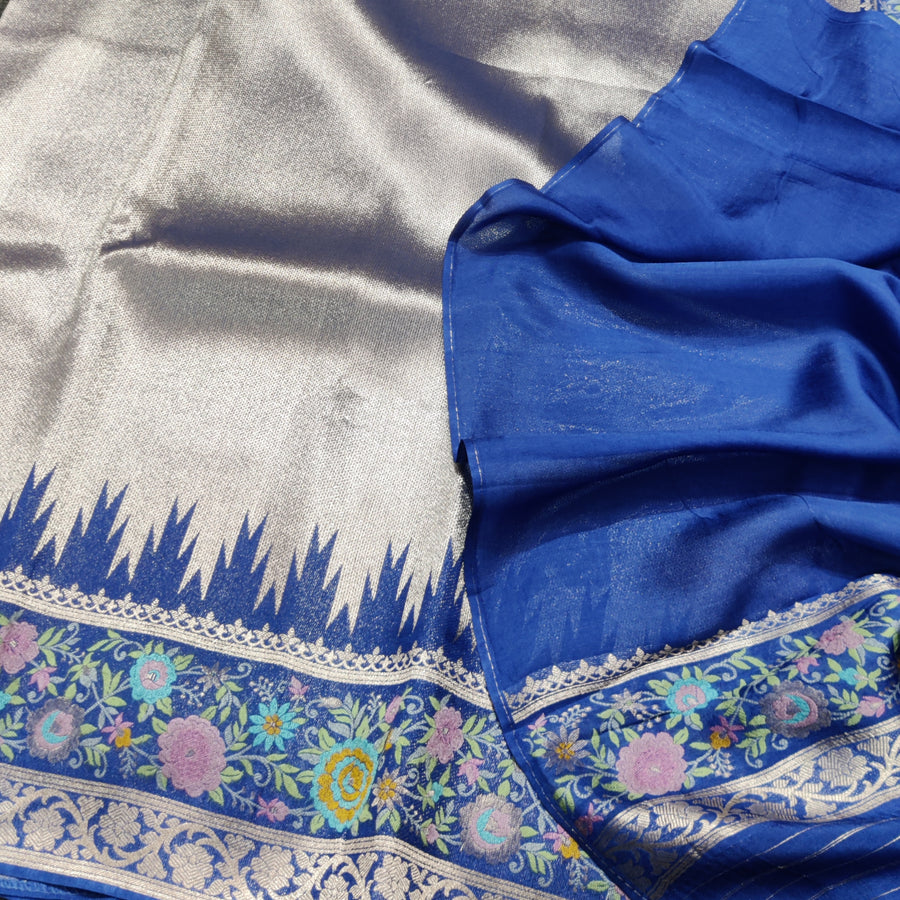 Banaras Tissue Paithani silk saree - BRS26