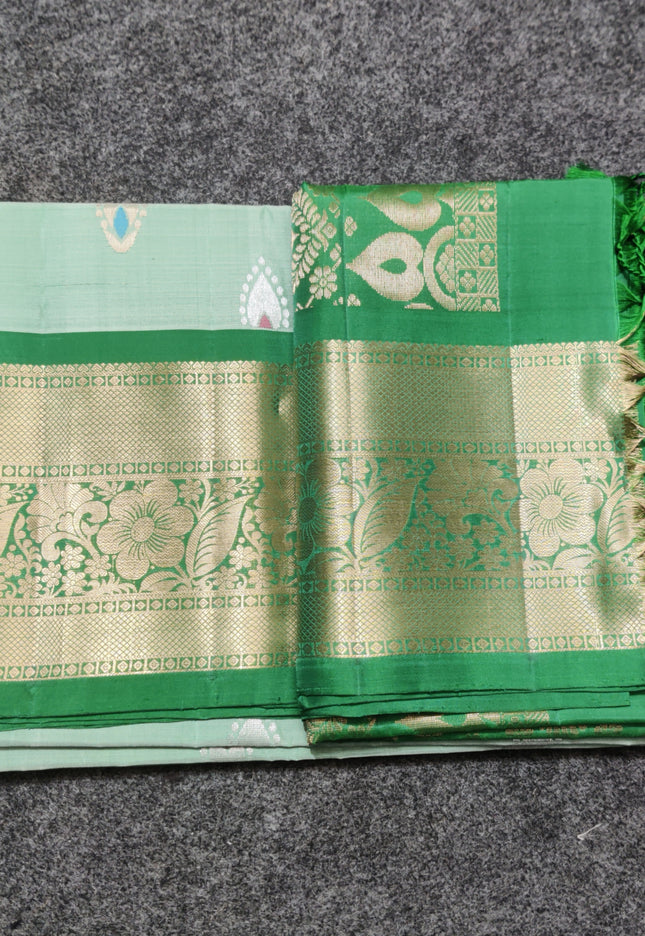 Meenakari kanchi lightweight pattu Saree - KMP3132