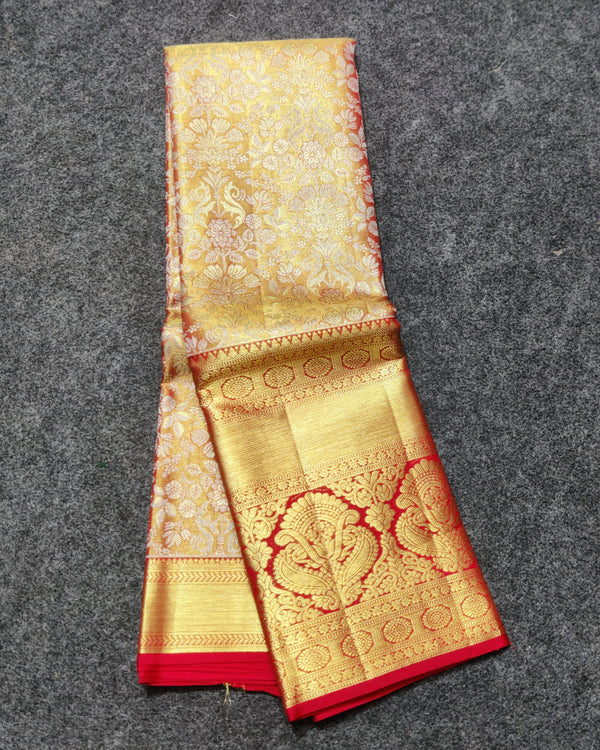 Kanchi Pattu Wedding Saree @35% Off -KMP62