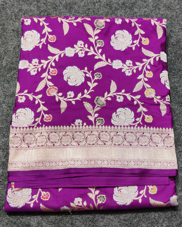 Banaras Katan Allover Meenakari - BRS43