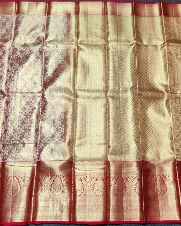 Kanchi Pattu Wedding Saree @35% Off -KMP64 alternate view