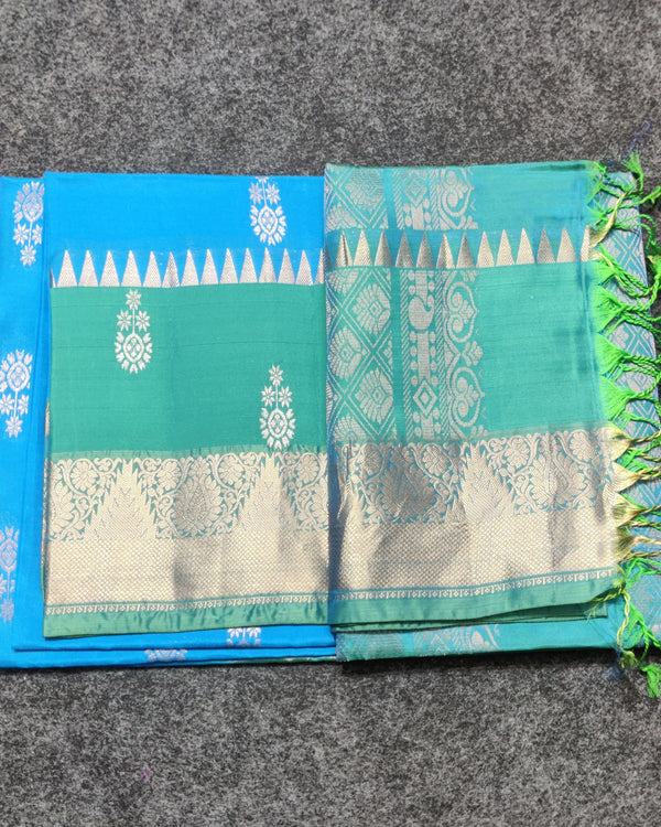 Lightweight pattu Scurt Border Saree - LWP301