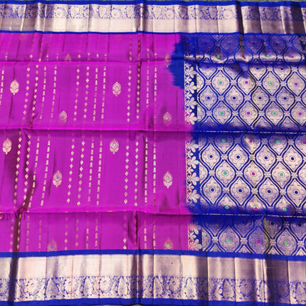 Meenakari lightweight pattu Saree - KMP1724