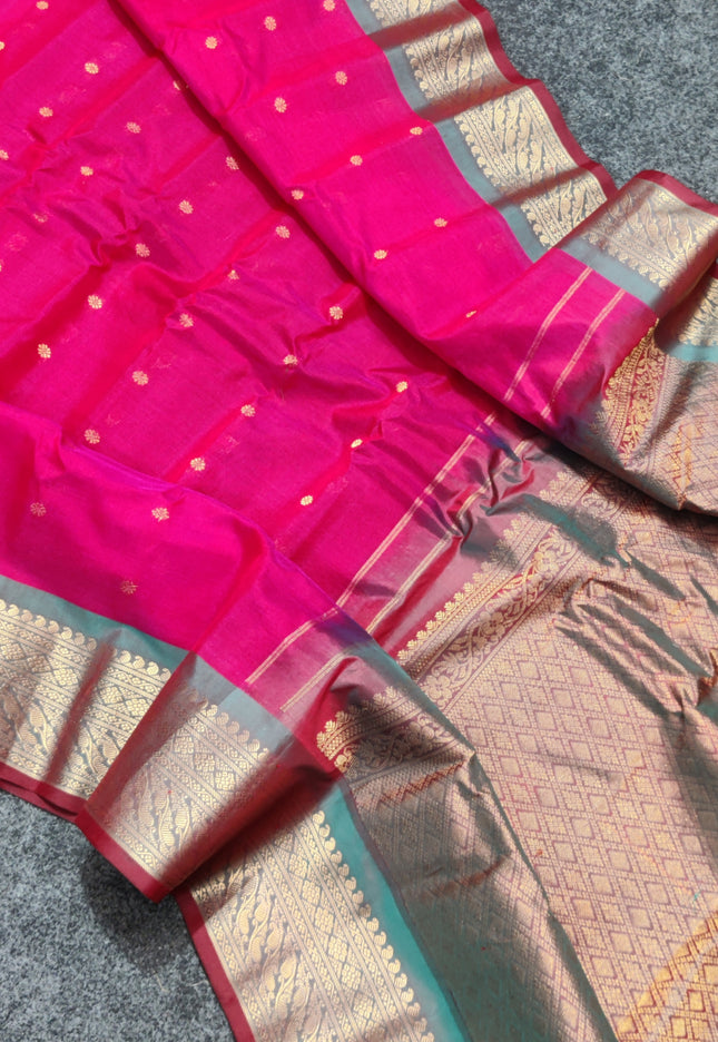 Gadwal Sico Silk Saree - GS157