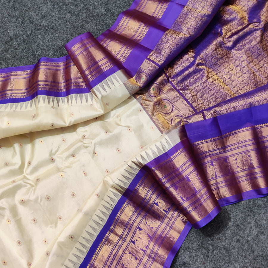 Gadwal Handloom pure silk- GPS46