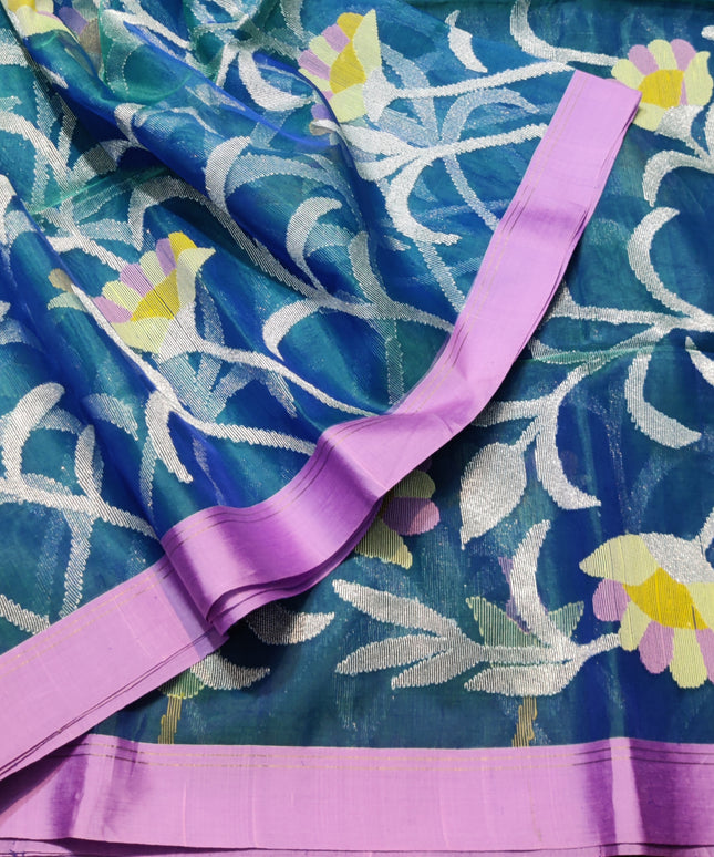 Jamdani handloom pure silk - JM09