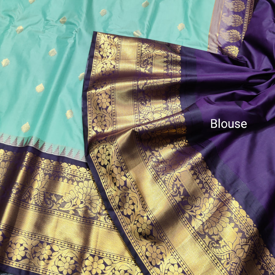 Gadwal Semi Silk Saree - GSM11