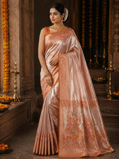 Banaras Tissue Allover Meenakari - BRS45