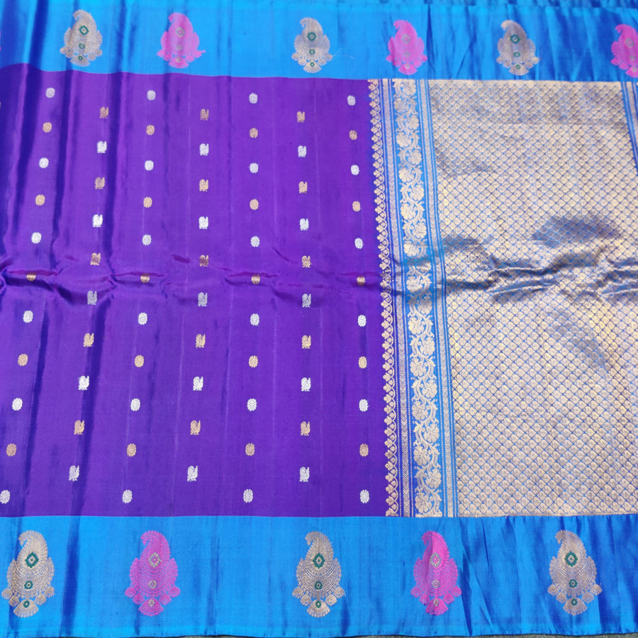 Gadwal Handloom pure silk- GPS04