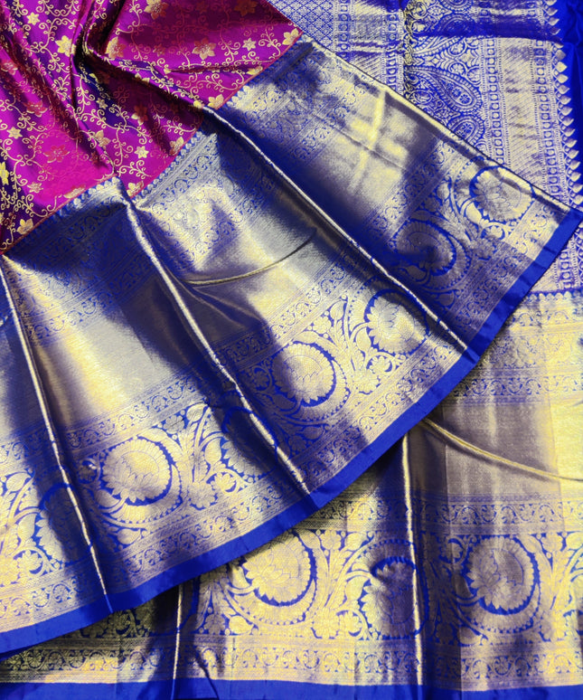 Kanchi pattu half fine bridal wear saree HF27