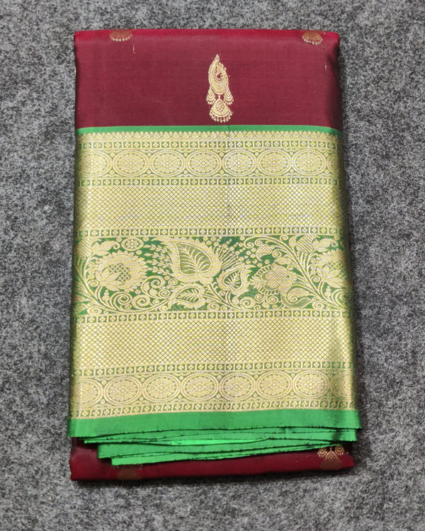 Kanchi Vintage Gap border pattu - KMP245