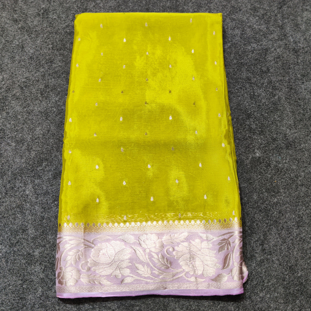 Chinon crepe silk saree -C18