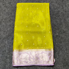 Chinon crepe silk saree -C18