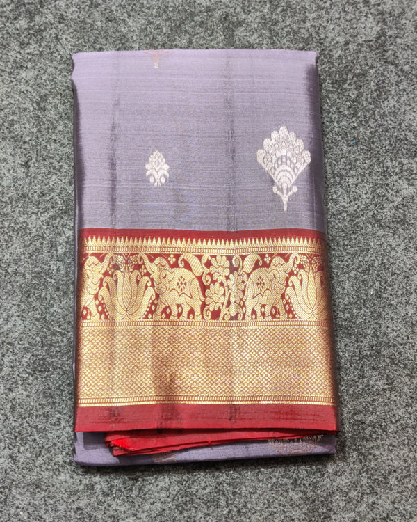 Kanchi Vintage Small border pattu - KMP80