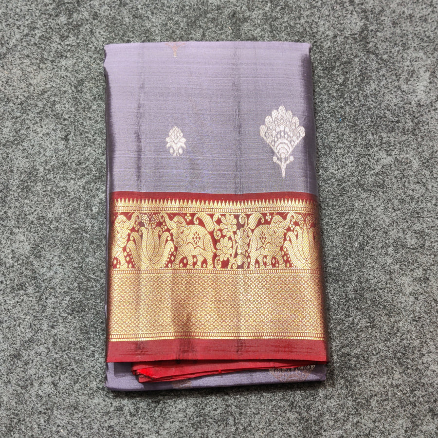 Kanchi Vintage Small border pattu - KMP80