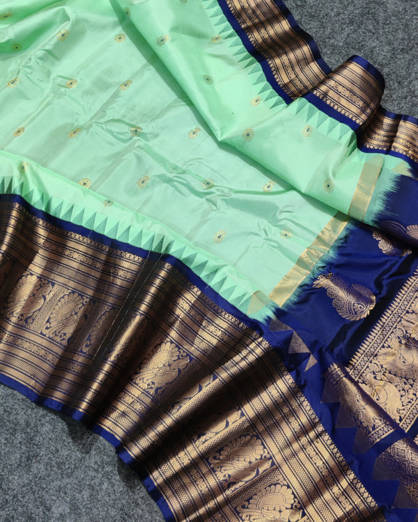 Gadwal Handloom pure silk- GPS54