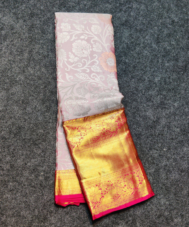 Kanchi pattu half fine Bridal Saree -HF285