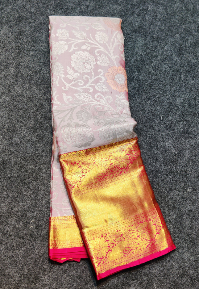 Kanchi pattu half fine Bridal Saree -HF285